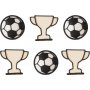 Sukkerpynt - Fotballmester - 6 stk Sukkerpynt - Fotballmester - 6 stk
