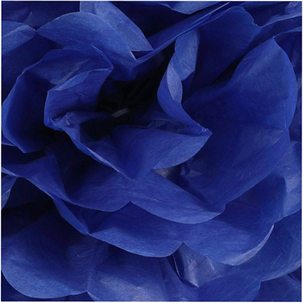 Papirpomponger - mørkeblå - Dia. 20+24+30 cm - 3 stk Papirpomponger - mørkeblå - Dia. 20+24+30 cm - 3 stk