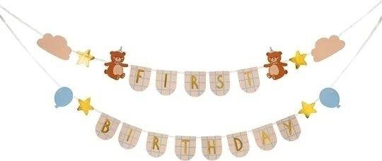 Girlander - Første bursdag 2,55 m Girlander - Første bursdag 2,55 m