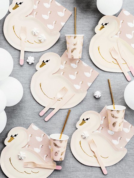 Papirkopper - Gullfjr - Nydelig Svane - 6-pakning