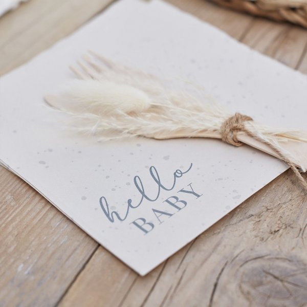 Servietter - Hello Baby - 16-pakning Servietter - Hello Baby - 16-pakning