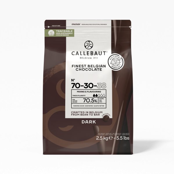 Sjokolade - 70-30-38 - Callebaut - 2,5 kg Sjokolade - 70-30-38 - Callebaut - 2,5 kg