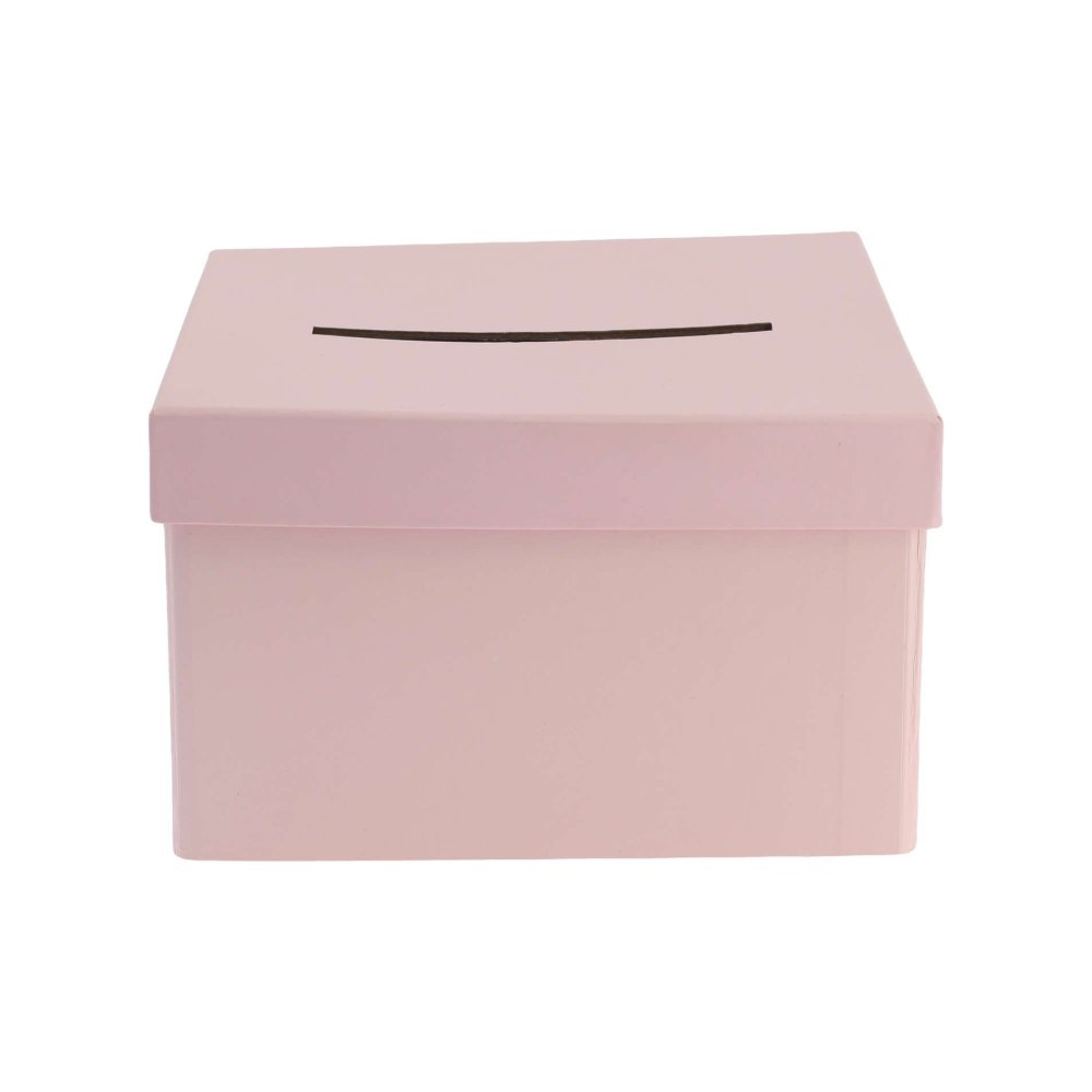 Kortboks - Rosa - 19,5 x 12 x 19,5 cm - Borddekorasjoner, Borddekking