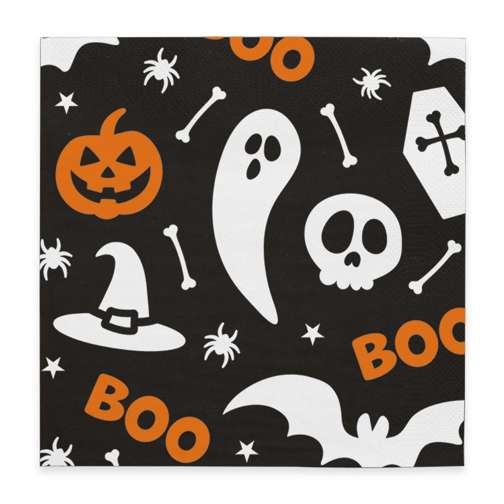 Servietter - Boo - Halloween - 20-pakning - Servietter, Borddekking