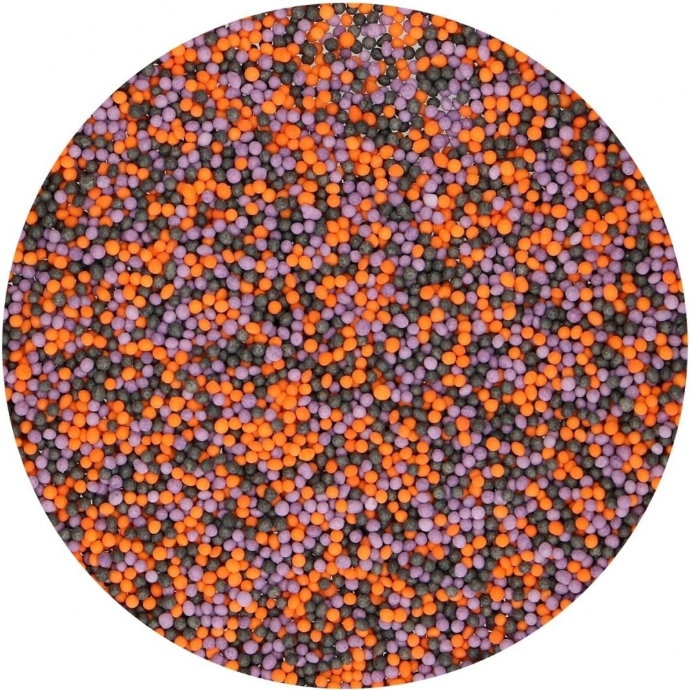 Strøssel - Sukkerperler - Halloween - 80 g - Halloween-baking, Halloween
