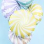 Folieballong - Swirl - Gul