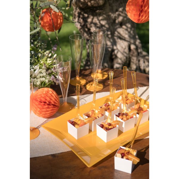 Mingle tilbehr - Mini snackbiter hvite 6cl - 15-pakning