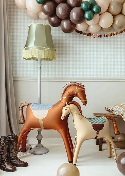 Folieballong - Hest - Brun