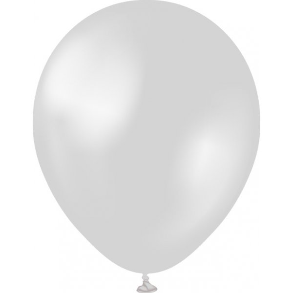 Ballonger ensfargede - Premium 30 cm - Metallisk sølv Ballonger ensfargede - Premium 30 cm - Metallisk sølv