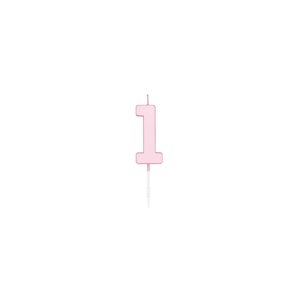 Kakelys - Pastellrosa - 4,5 cm - Kakelys, Kakepynt til fester