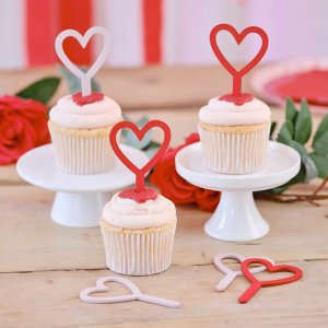 Kakespenner - Tre - Hjerter - Rød/Rosa Kakespenner - Tre - Hjerter - Rød/Rosa