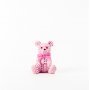 Kakedekorasjon - Patchwork Teddybjørn - Rosa Kakedekorasjon - Patchwork Teddybjørn - Rosa