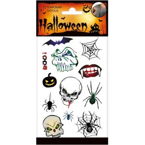 Tatoveringer - Halloween - Skummel - 8-pakning