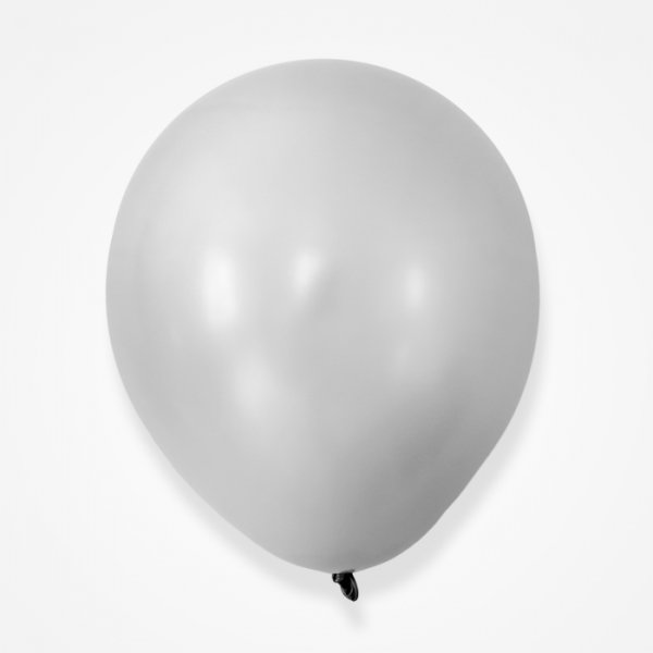 Ballonger - Metalliske - Slv - 10 stk