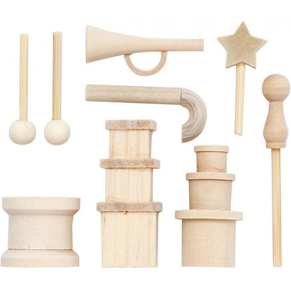 Miniobjekter - L: 2-5,5 cm