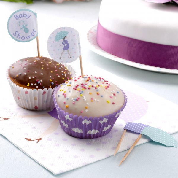 Cake Picks - Showered with love