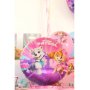 Folieballong - Paw Patrol - Rosa/Lilla - Rund - 43 cm Folieballong - Paw Patrol - Rosa/Lilla - Rund - 43 cm
