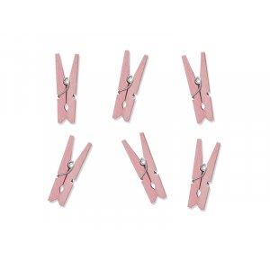 Mini klesklyper - Lys rosa - 12-pakning Mini klesklyper - Lys rosa - 12-pakning