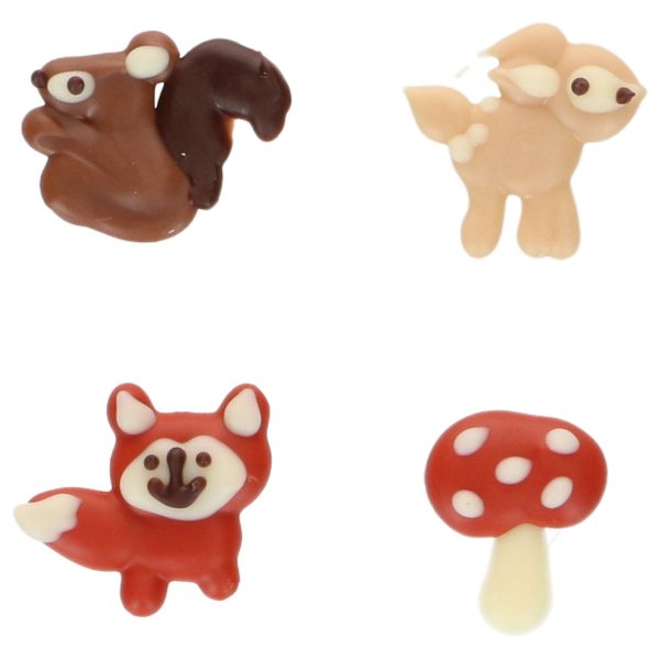 Funcakes - Sukkerdekorasjoner - Høstdyr - 6 stk Funcakes - Sukkerdekorasjoner - Høstdyr - 6 stk