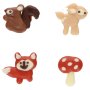 Funcakes - Sukkerdekorasjoner - Høstdyr - 6 stk Funcakes - Sukkerdekorasjoner - Høstdyr - 6 stk