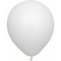 Ballonger ensfargede - Premium 45 cm - Hvite - 5-pakning