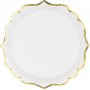 Desserttallerkener - Hvite med gullkant - 6-pakning Desserttallerkener - Hvite med gullkant - 6-pakning