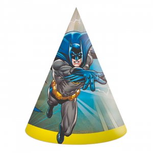 Partyhatter Batman 6-pakning Partyhatter Batman 6-pakning