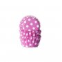 Mini muffinsformer - Polkadotter - Hot Pink - House of Marie - 60-pakning Mini muffinsformer - Polkadotter - Hot Pink - House of Marie - 60-pakning