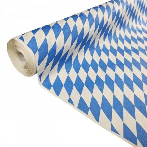 Duk - Bavaria - Blå/Hvit Rutete - 1x8m Duk - Bavaria - Blå/Hvit Rutete - 1x8m