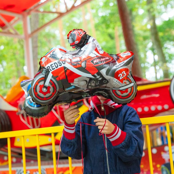 Folieballong - Racing - Motorsykkel - 66x53 cm