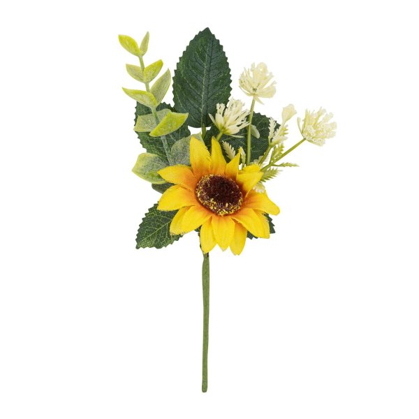 Kunstig blomsterbukett - 15 cm