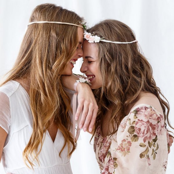 Blomsterkrans - Bohemsk - Fersken