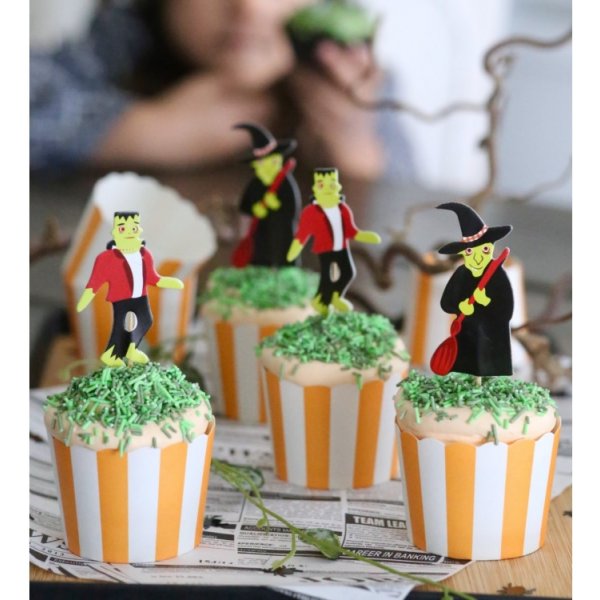 Stabile muffinsformer - Stripete - Oransje Stabile muffinsformer - Stripete - Oransje