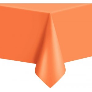 Duk - Plast - Oransje - ca. 1,4 x 2,7 m