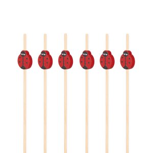 Snackpinner/Drikkepinner - Marih�ner - 12 cm - 25 stk