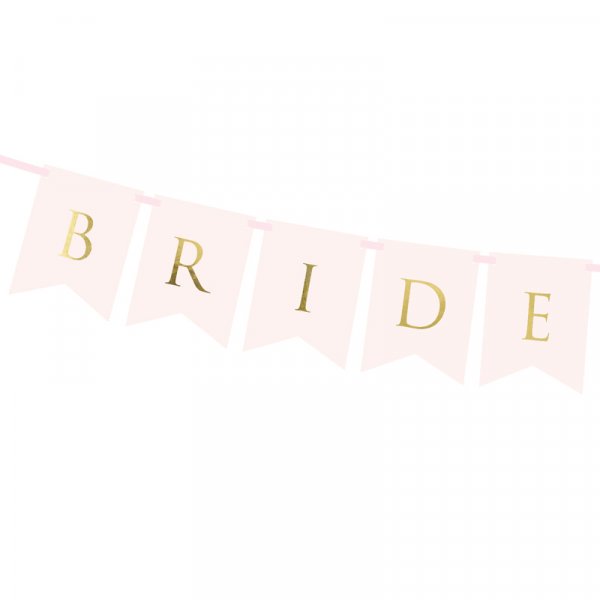 Vimpel - Brudgom - Lys rosa/gull Vimpel - Brudgom - Lys rosa/gull