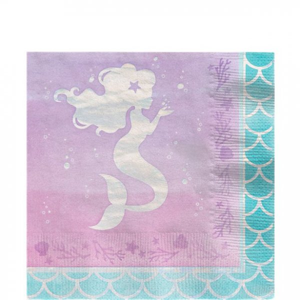 Servietter - Mermaid Shine - 16-pakning Servietter - Mermaid Shine - 16-pakning