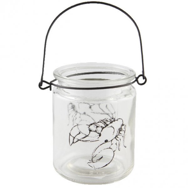 Lyslykt - Krepsen - Svart trykk Lyslykt - Krepsen - Svart trykk