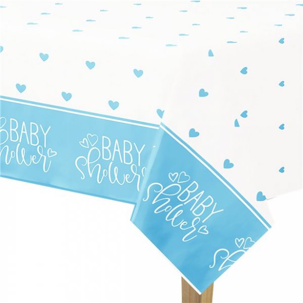 Duk - Babyshower - Bl� hjerter