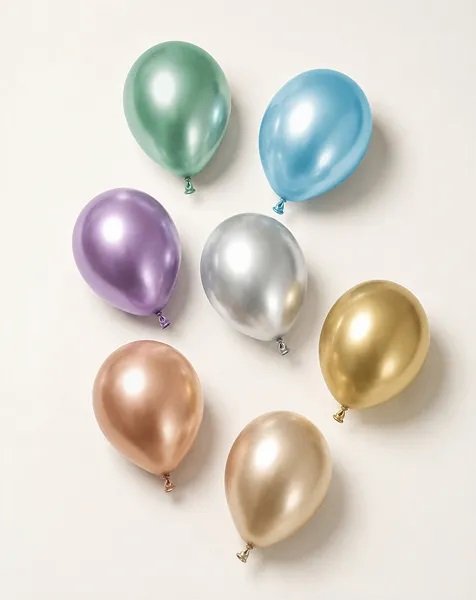 Glansende ballonger - Roségull - 12 cm - 50-pakning Glansende ballonger - Roségull - 12 cm - 50-pakning