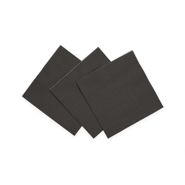 Sm� servietter - Svart - 24x24 cm - 20-pakning