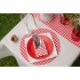 Papirtallerkener - R�de - 22,5 cm - 10-pakning