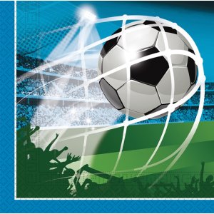 Servietter - Fotball - Vifter - 33x33 cm - 20 stk Servietter - Fotball - Vifter - 33x33 cm - 20 stk