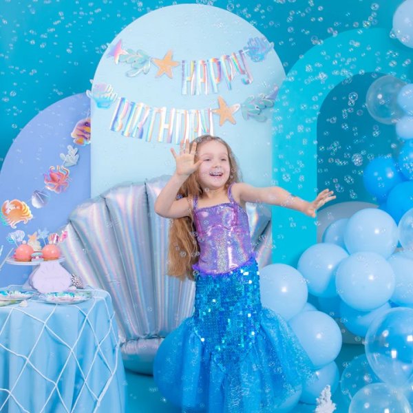 Vimpel - Havtema - Gratulerer med dagen - 240 x 17 cm Vimpel - Havtema - Gratulerer med dagen - 240 x 17 cm