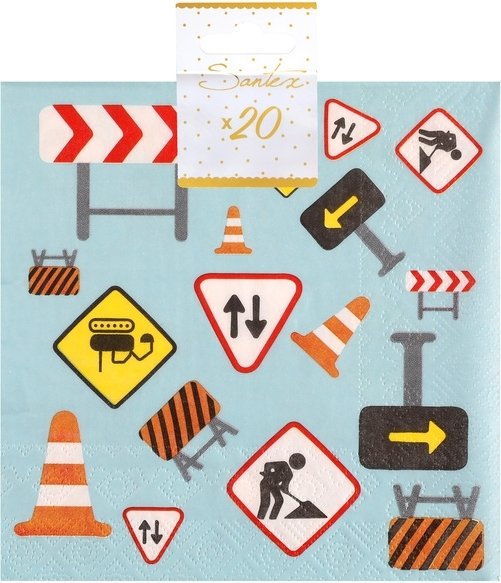 Servietter - Under konstruksjon - 20-pakning