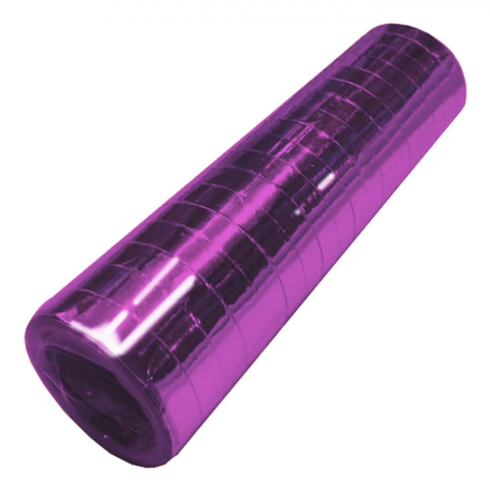 Serpentiner – Metallisk – Lilla – 1 rull – Serpentiner, Små dekorasjoner
