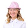 Rosa hatt med paljetter