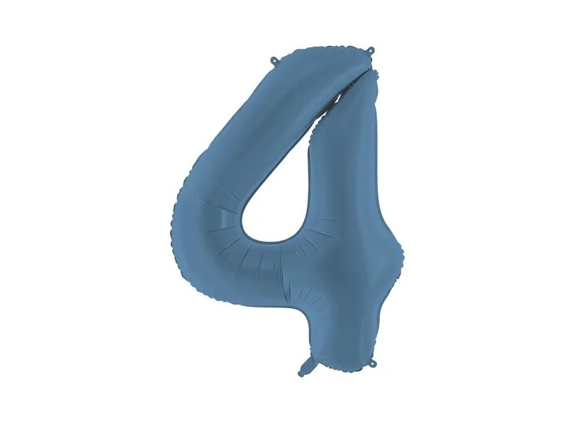 Tallballong – Marineblå – 86 cm – Nummer: 4 – Tallballonger, Ballonger
