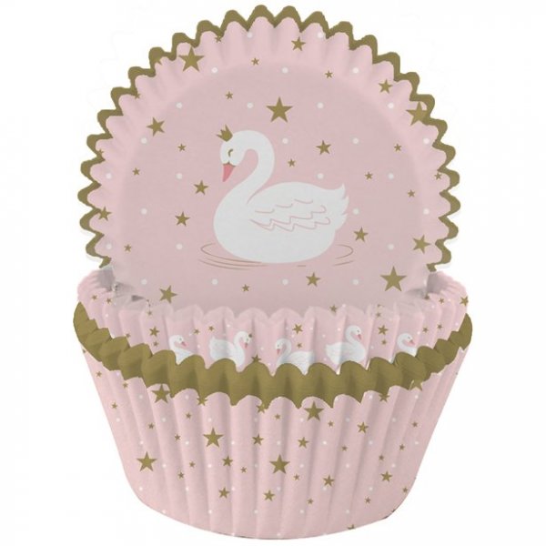 Cupcake-former - Svanefest - 75-pakning