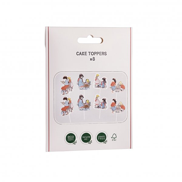 Cake Toppers - Madicken 8-pakning 10cm Cake Toppers - Madicken 8-pakning 10cm